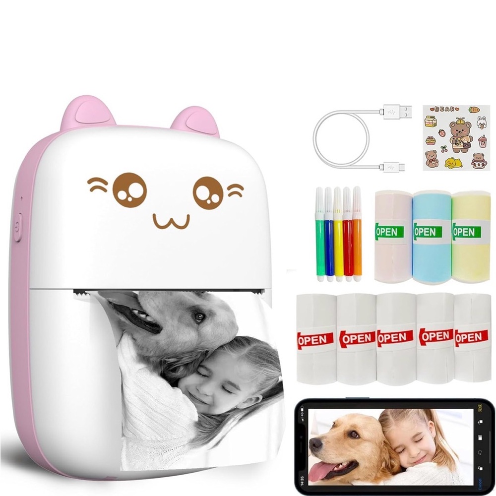 Portable Mini Printer - White